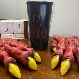 RAE DUNN “BAT JUICE” Ceramic Travel Mug